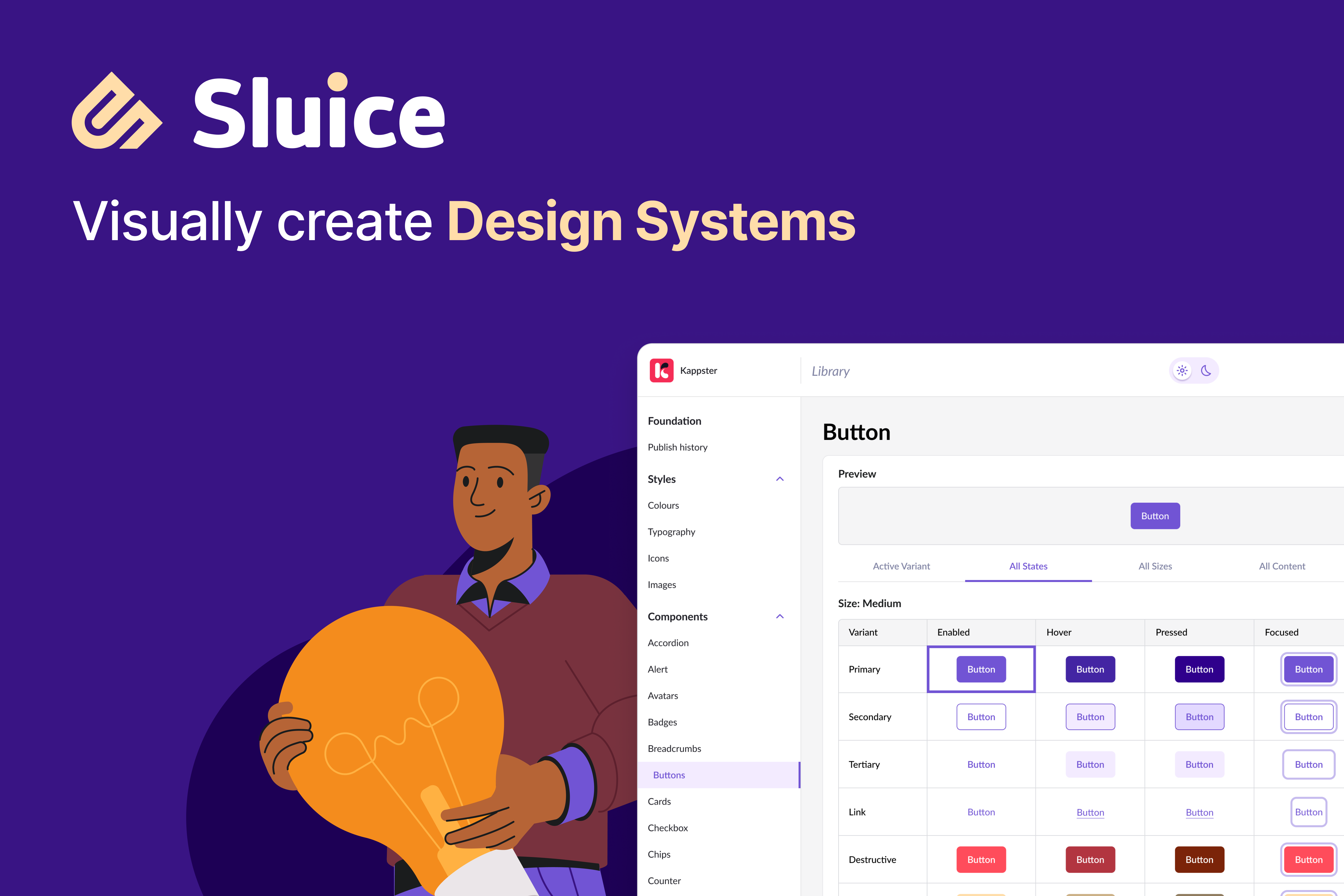 Sluice landing page — introduction and product overview