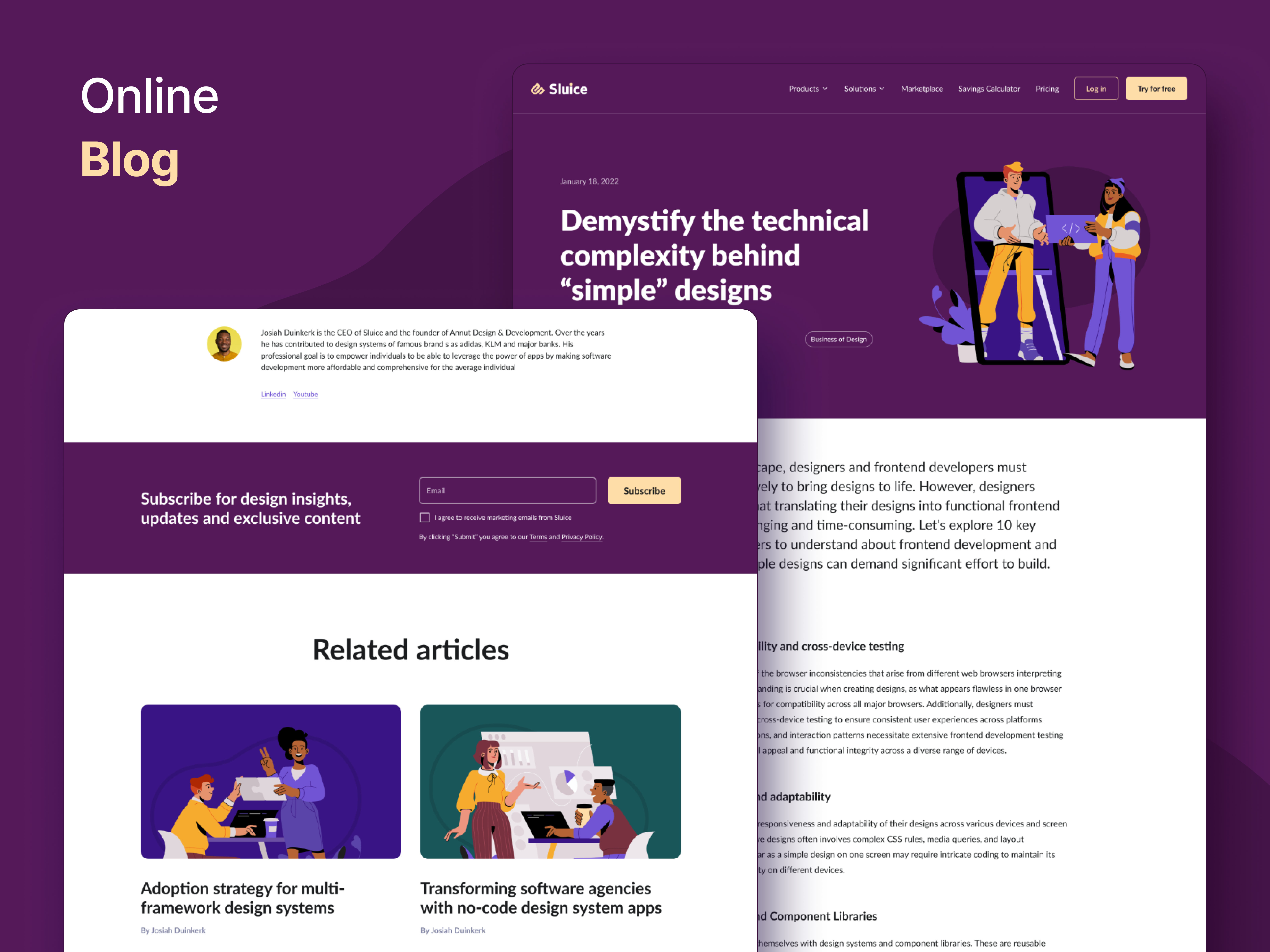 Online blog image — Technical complexity behind simple designs